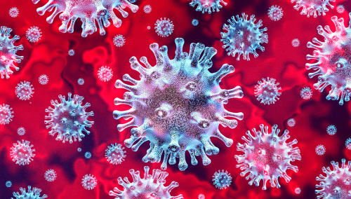 a graphic of the coronavirus