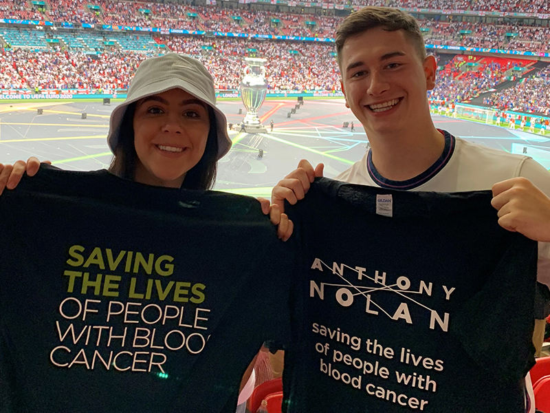 Sam and Beth at Wembley stadium