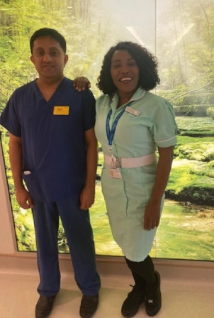 Jay and Janet dedicated Health Care Assistants to successful Registered Nurses
