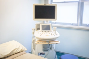 An image of the Ultrasound machine in place at The London Clinic
